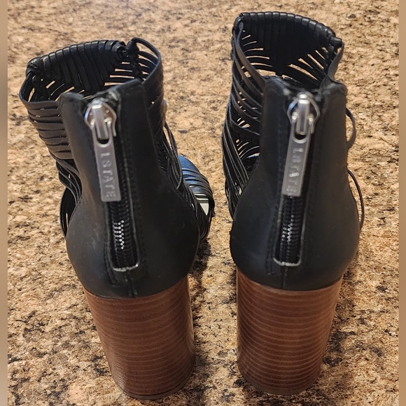 1. STATE 'Kenton' Caged Gladiator Block-Heel Sandal - Black - Size 5 - Picture 5 of 9